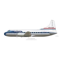 Convair 340 United Airlines